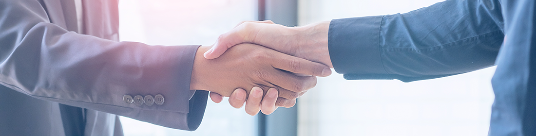 Handshake representing residential finance consulting